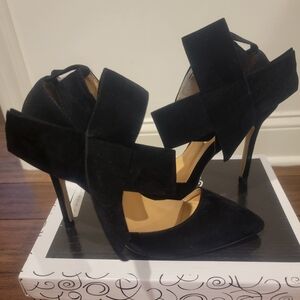 Chic Black Bow Heels for Women